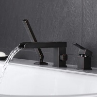 New Waterfall Bathtub Faucet &amp; Hand Shower 